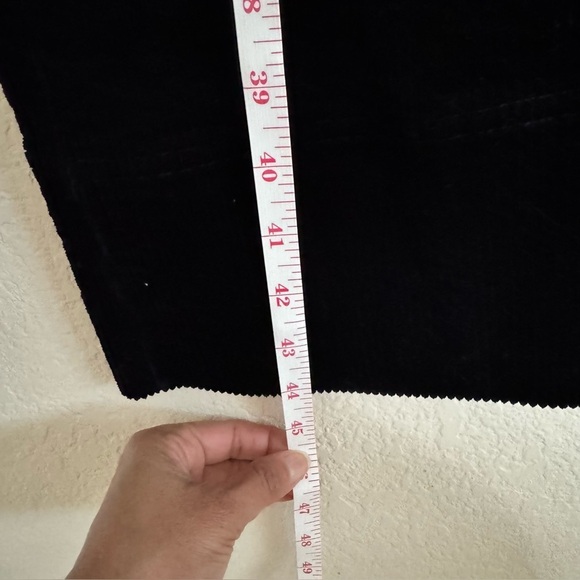 Faherty Women’s Phoebe Corduroy Wide Leg Pants Black 27 waist patch pocket - Picture 8 of 16